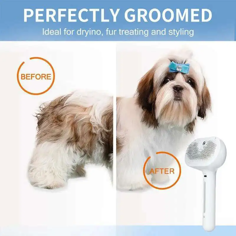 Pets Spray Hair Comb Pet Hair Remover Cleaning Brush